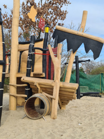 Piratenspielplatz Piratensegel