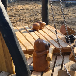 Spielplatz Spielgerat Biber Holzfiguren Spielanlage 4834