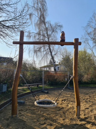 Vogelnestschaukel Spielplatz Kleinkindschaukel Biber