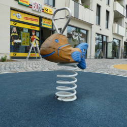 Spiel Bau Spielplatz Federwipper Fisch
