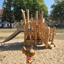 Spielart Kleines Spielhaus U3 Fischladen Federwipper Fisch 5150