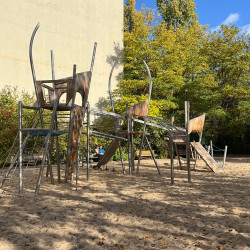 Spiel Bau Spielgerat Kletterkombination Edelstahl 5309