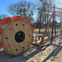 Spielplatzgestaltung Eichenkantholz Individuell Spielplatz Unikate 5331