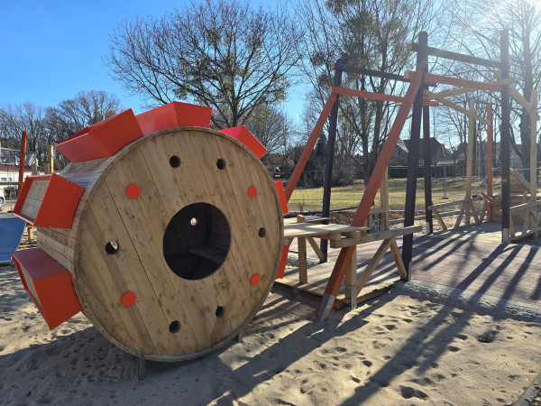 Spielplatzgestaltung Eichenkantholz Individuell Spielplatz Unikate 5331
